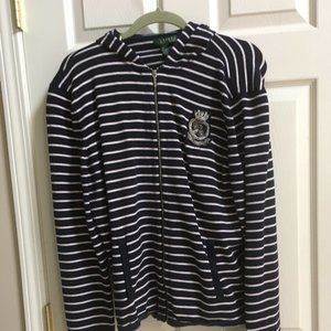 Ralph Lauren Black/White  hooded top